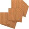 Ekena Millwork 23 3/4W x 23 3/4H x 3/8T Wood Hobby Boards, Cherry, 25PK HBW24X24X375DCH - alternate 1